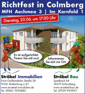 Richtfest Aechmea3 Colmberg
